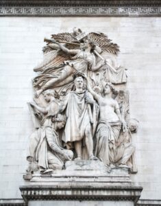 Jean-Pierre Cortot: Triumph Napoleons nach dem Frieden von 1810, Arc de Triomphe, Paris
